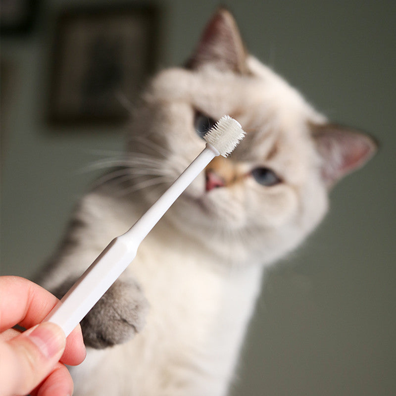 360° Pet Toothbrush - Full Coverage Oral Cleaning for Dogs & Cats