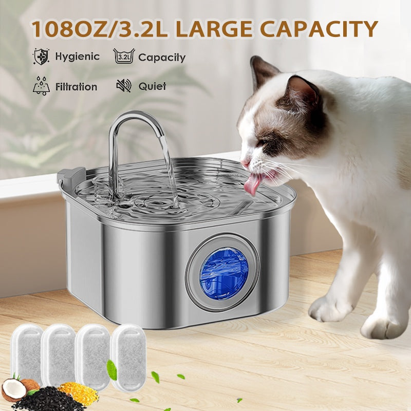 Package contents - fountain, USB cable, filters