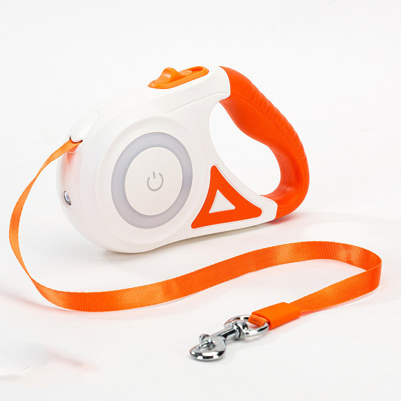 Retractable Dog Leash with LED Spotlight - Automatic Traction Rope for Small & Medium Dogs
