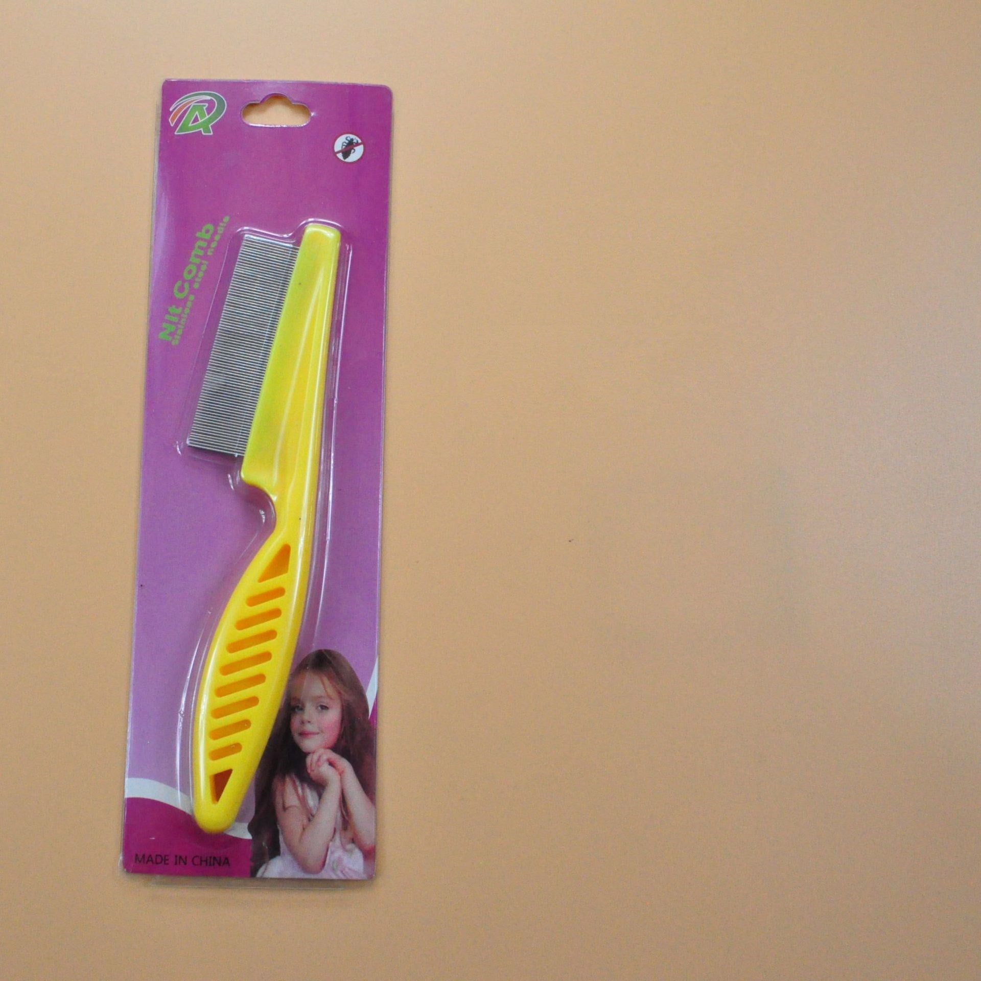 Stainless Steel Fine-Tooth Flea Comb - Gentle Grooming for Cats & Dogs