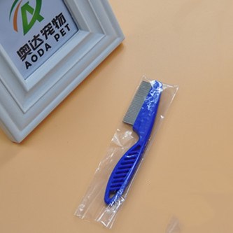 Stainless Steel Fine-Tooth Flea Comb - Gentle Grooming for Cats & Dogs