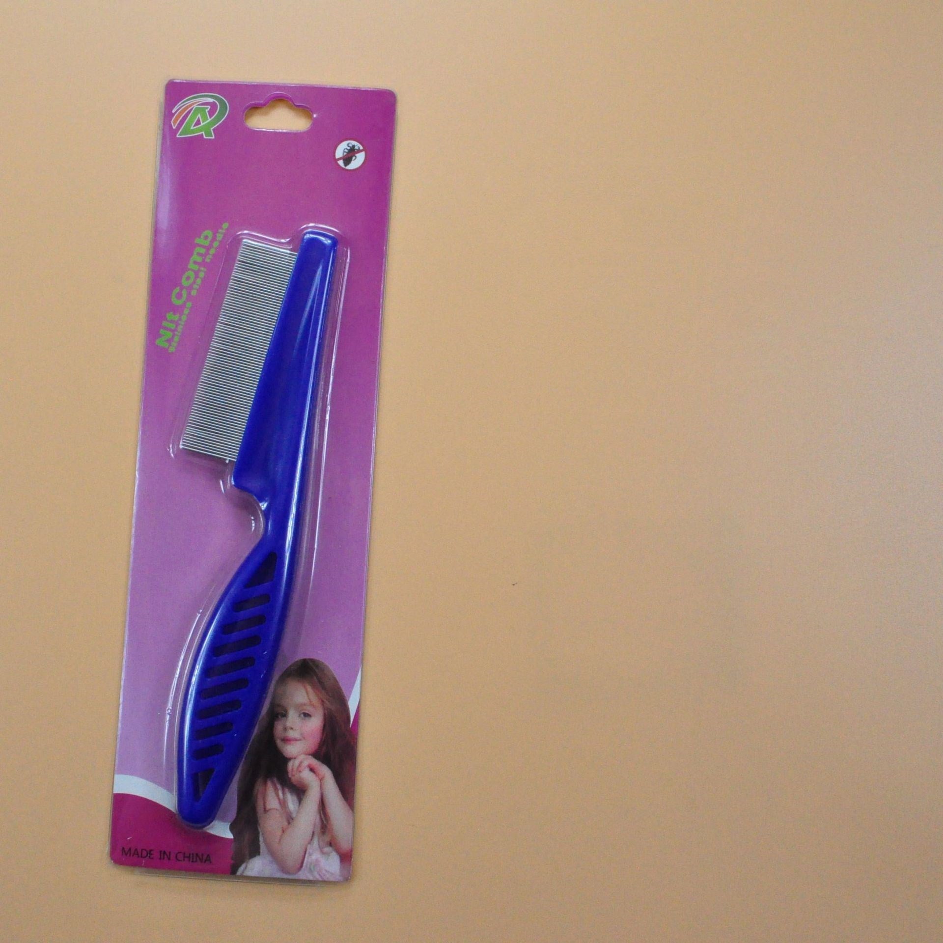 Stainless Steel Fine-Tooth Flea Comb - Gentle Grooming for Cats & Dogs