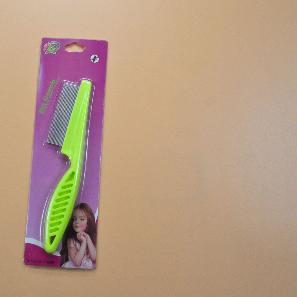 Stainless Steel Fine-Tooth Flea Comb - Gentle Grooming for Cats & Dogs