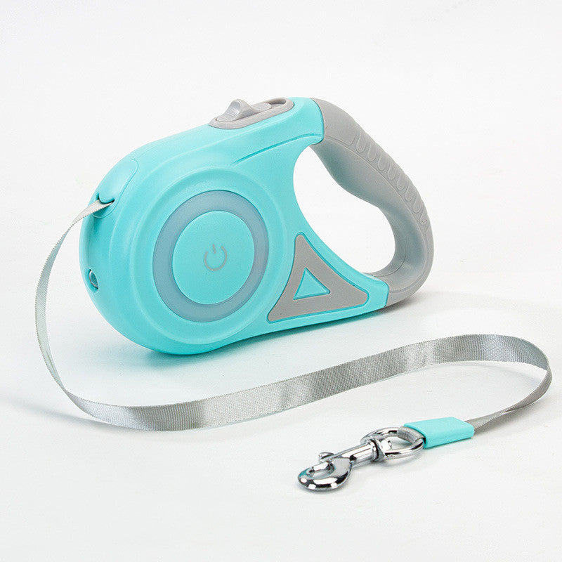 Retractable Dog Leash with LED Spotlight - Automatic Traction Rope for Small & Medium Dogs