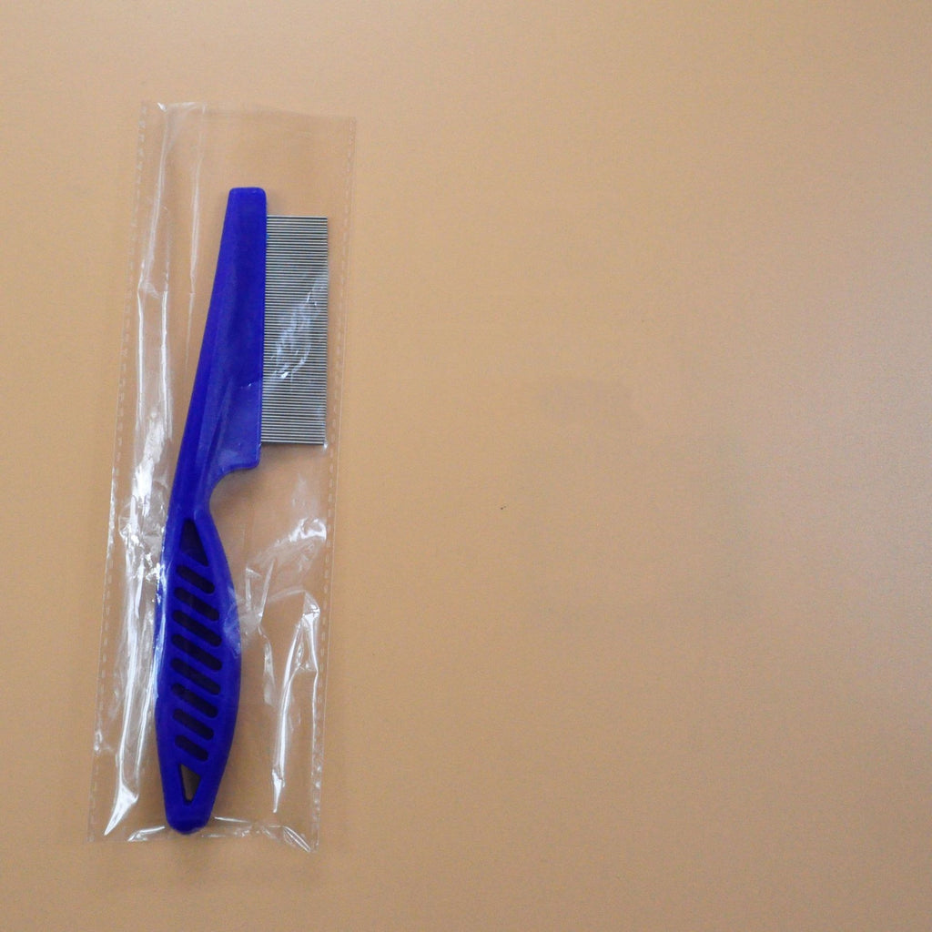 Stainless Steel Fine-Tooth Flea Comb - Gentle Grooming for Cats & Dogs