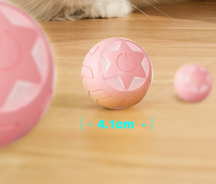 Indestructible Rolling Ball Cat Toy - Bite-Resistant 7 Colors