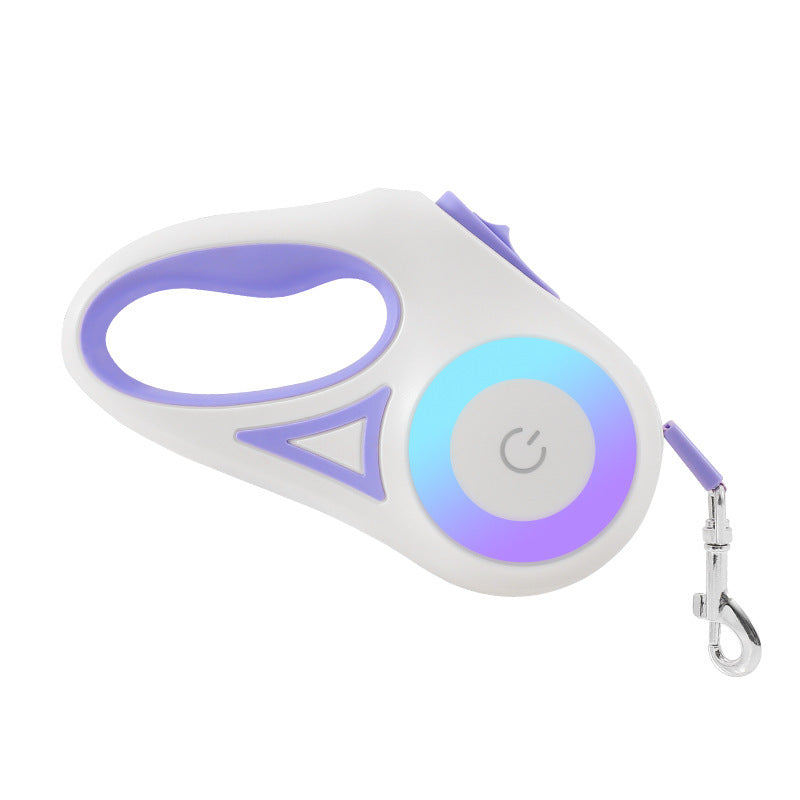 Retractable Dog Leash with LED Spotlight - Automatic Traction Rope for Small & Medium Dogs