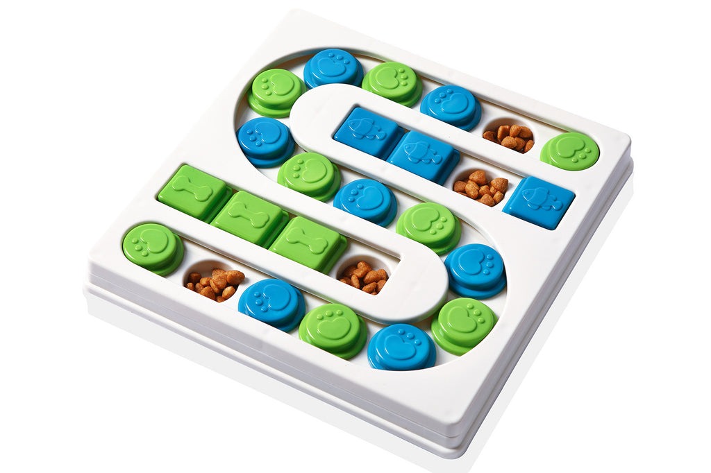 Interactive Dog Puzzle Toy - Treat Hiding Slow Feeder for Mental Stimulation