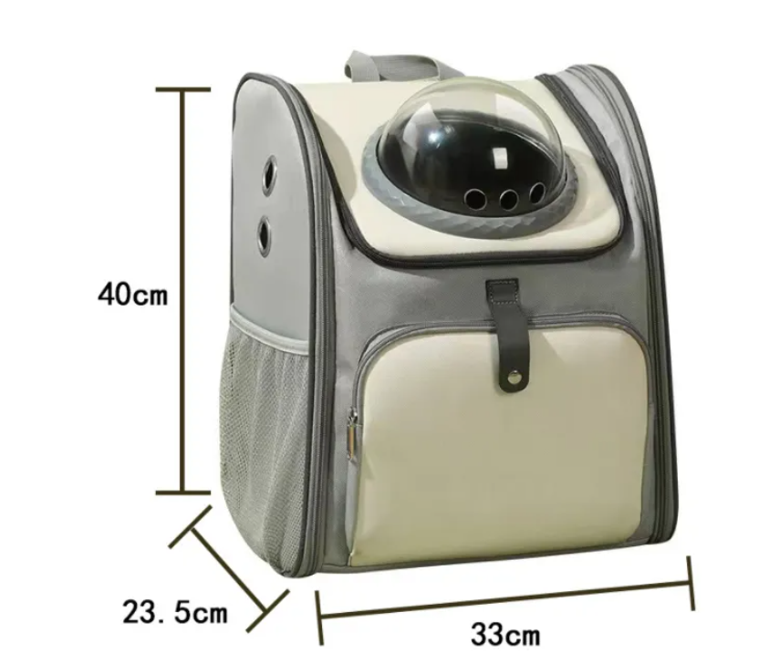 Space Capsule Pet Backpack - Multi-Mode Breathable Carrier with Bubble Dome for Cats & Small Dogs