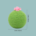Cactus Tumbler Cat Scratcher Ball - Interactive Wobble Toy with Catnip