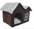 Cozy Pet House Kennel - Warm Indoor Dog & Cat Hideaway with Chimney