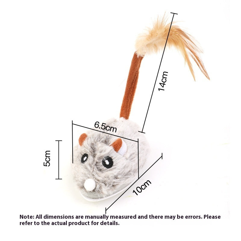 Electric Self-Moving Mouse Cat Toy - Type-C Rechargeable