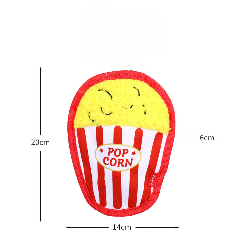 No-Stuffing Crinkle Dog Toy - Fast Food Collection (Burger, Fries, Pizza, Hot Dog)