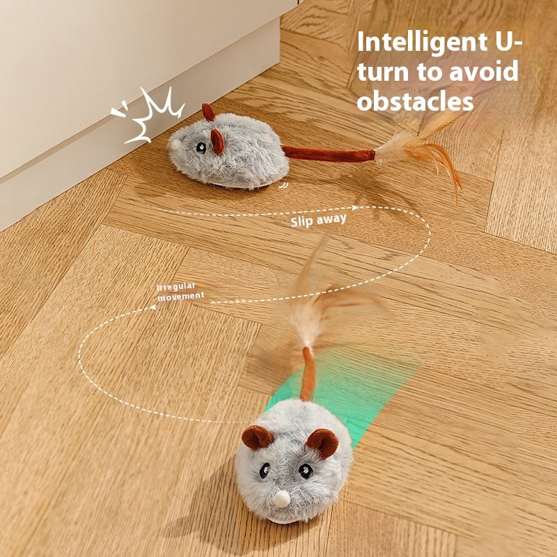 Electric Self-Moving Mouse Cat Toy - Type-C Rechargeable