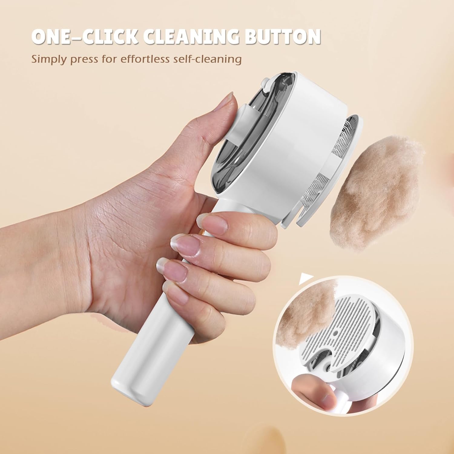 Premium Pet Steam Brush with 140° Deep-Clean Pins - Deshedding & Massage for Cats & Dogs