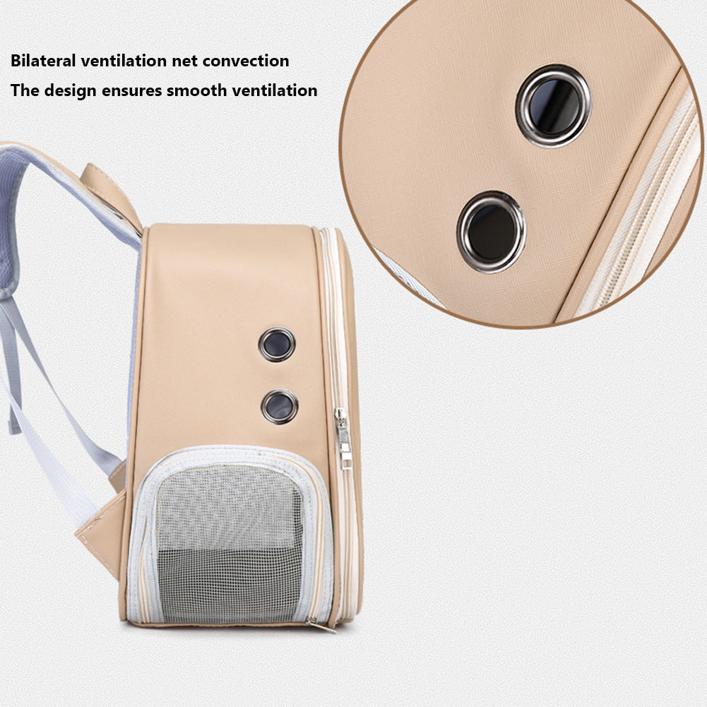 Cat Ear Bubble Backpack - Transparent Window Pet Carrier for Cats & Small Dogs