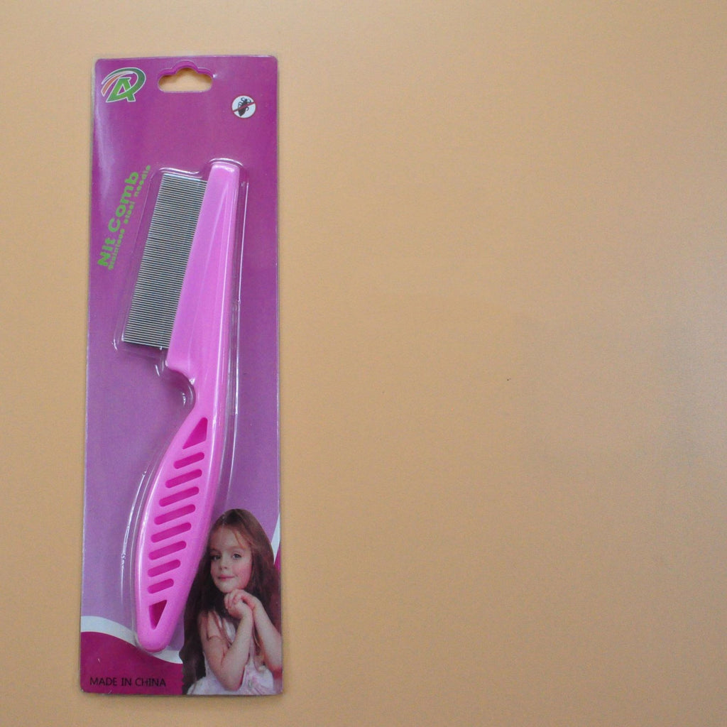 Stainless Steel Fine-Tooth Flea Comb - Gentle Grooming for Cats & Dogs