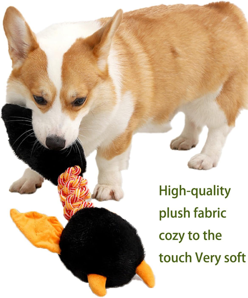 Plush Squeaky Dog Toy - Dental Chew for Teeth Cleaning & Tartar Removal