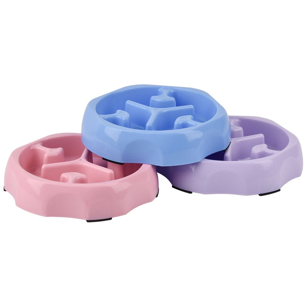 Round Slow Feeder Bowl for Dogs & Cats