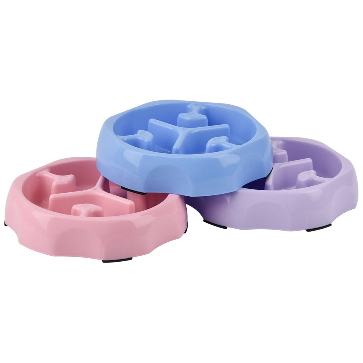 Round Slow Feeder Bowl for Dogs & Cats