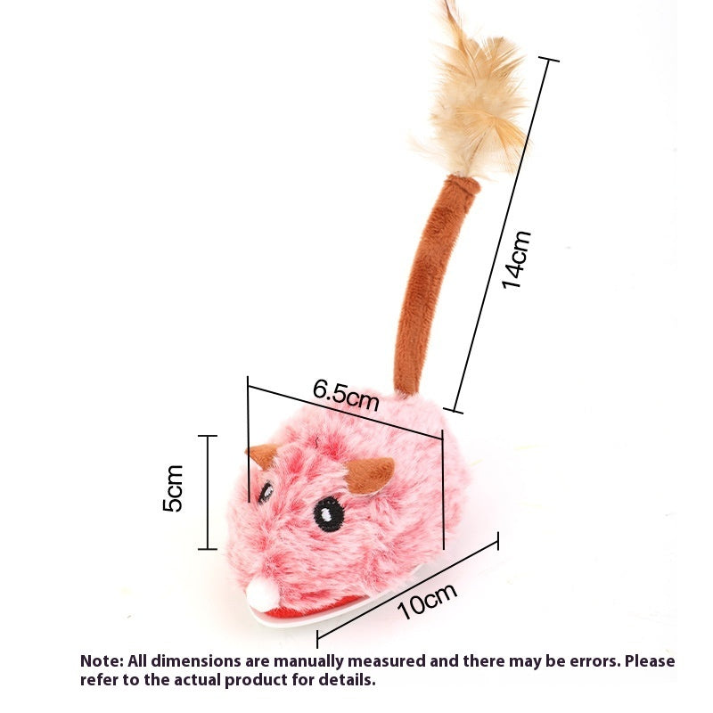 Electric Self-Moving Mouse Cat Toy - Type-C Rechargeable
