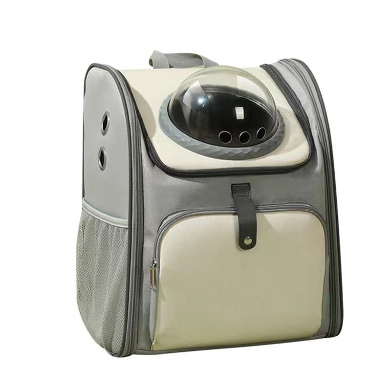 Space Capsule Pet Backpack - Multi-Mode Breathable Carrier with Bubble Dome for Cats & Small Dogs