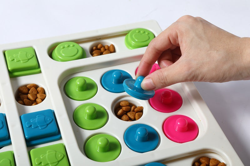 Interactive Dog Puzzle Toy - Treat Hiding Slow Feeder for Mental Stimulation