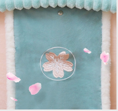 Cozy Cat House Villa - Enclosed Pet Bed with Removable Washable Cushion