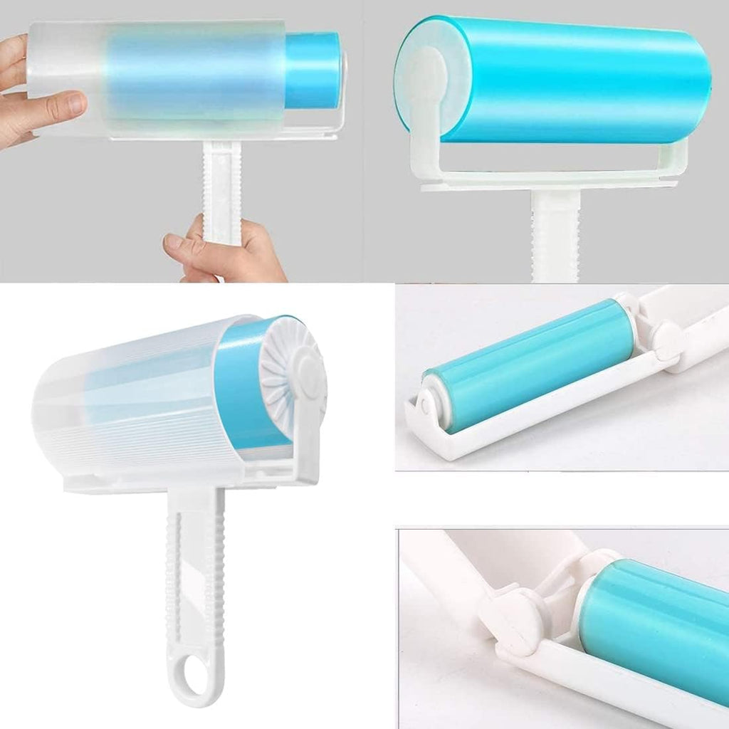 Washable Reusable Lint Roller - Pet Hair Remover with Travel Cover