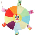 Plush Flying Disc Dog Toy - Squeaky Tug of War with Bell, 4 Fun Designs