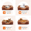 Memory Foam Pet Bed - Washable Removable Cover with Waterproof Liner & Non-Slip Base