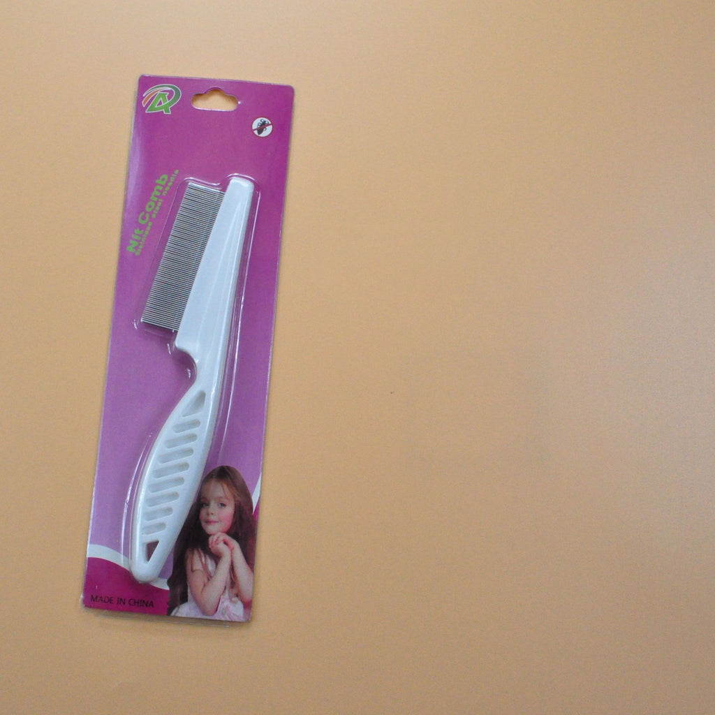 Stainless Steel Fine-Tooth Flea Comb - Gentle Grooming for Cats & Dogs