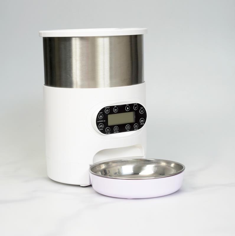 4.5L Smart WiFi Automatic Pet Feeder - Dual Bowl Dispenser with Voice Recorder & App Control