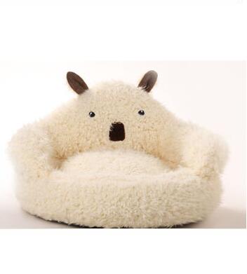 Alpaca Pet Bed - Cute Plush Cozy Nest for Cats & Small Dogs