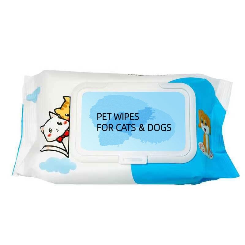 Plant-Based Pet Cleaning Wipes - Antibacterial Paw, Eye & Ear Wipes for Dogs & Cats