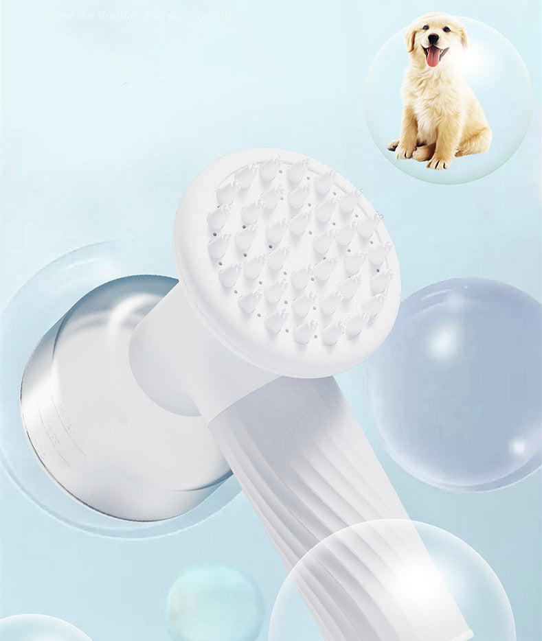 Electric Automatic Foaming Pet Bath Brush - USB Rechargeable Massage Scrubber