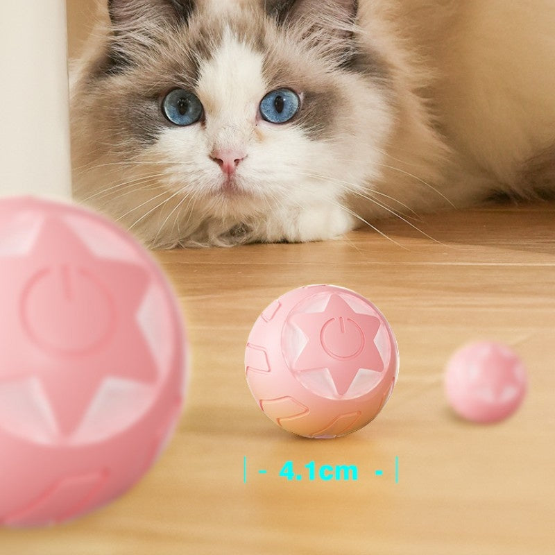 Indestructible Rolling Ball Cat Toy - Bite-Resistant 7 Colors