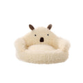 Alpaca Pet Bed - Cute Plush Cozy Nest for Cats & Small Dogs