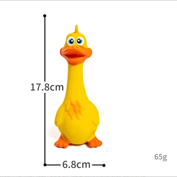 Screaming Duck Latex Dog Toy - Squeaky Interactive Chew for All Breeds