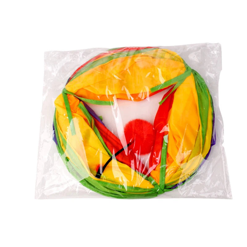 Cat Tunnel Pet Tube Collapsible Play Toy - Indoor & Outdoor