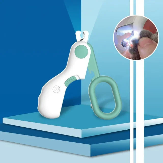Professional Pet Nail Clipper with LED Light - Safe & Easy Trimming