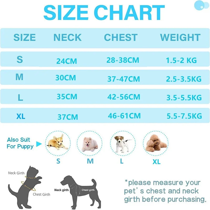 Adjustable Cat & Dog Harness with Leash - Escape Proof Vest