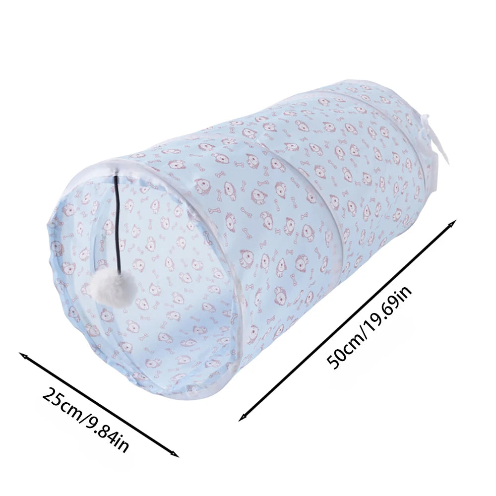 Cat Tunnel Pet Tube Collapsible Play Toy - Indoor & Outdoor