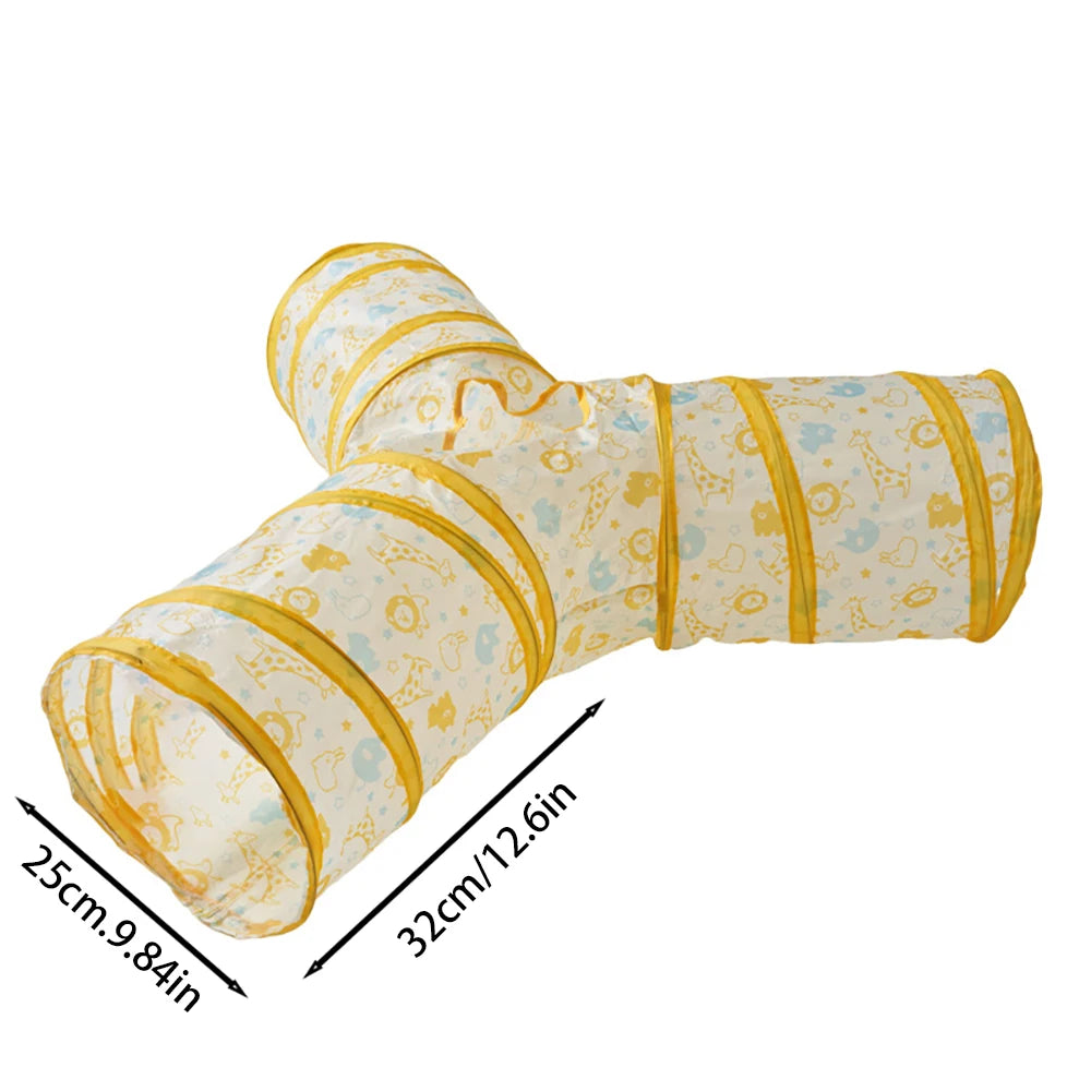 Cat Tunnel Pet Tube Collapsible Play Toy - Indoor & Outdoor