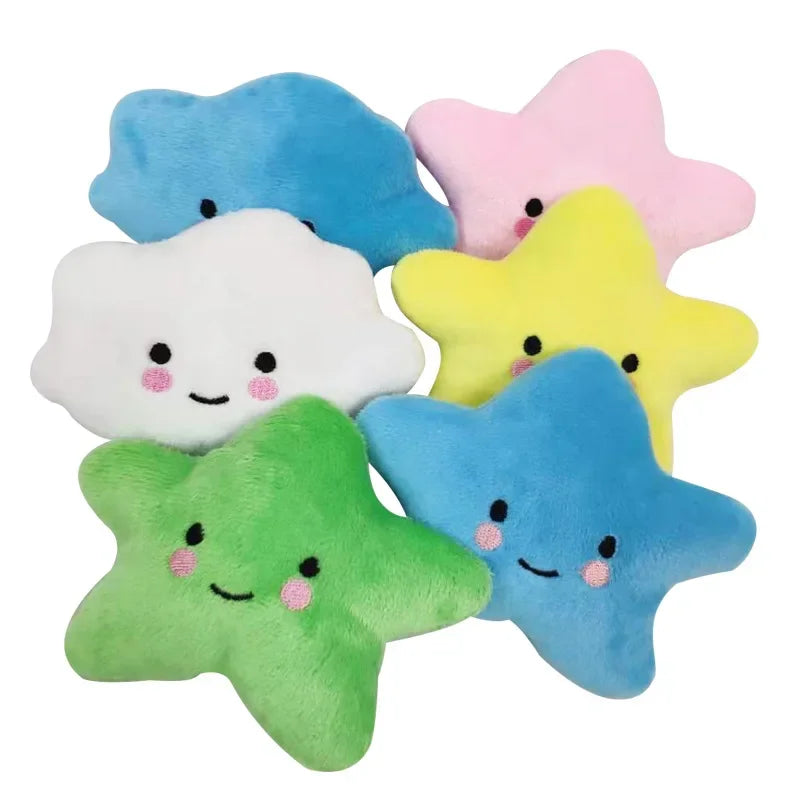 Cute Puppy Cat Chew Squeaky Plush Toy - Multiple Designs