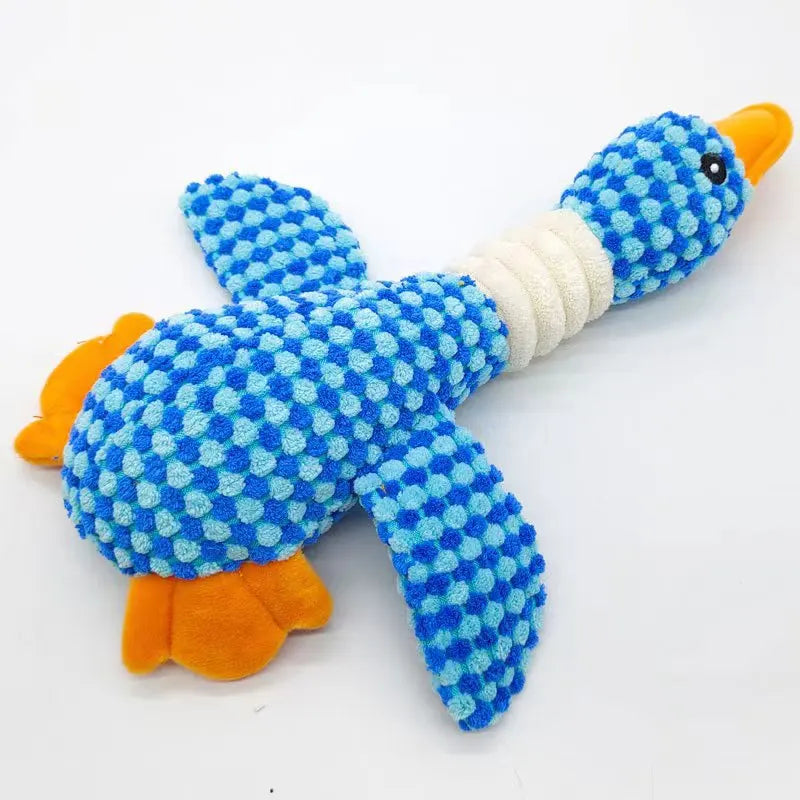 Cat Dog Toys for Aggressive Chewers - Squeaky Duck Plush