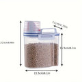 Pet Food Storage Container with Measuring Cup - Airtight Seal