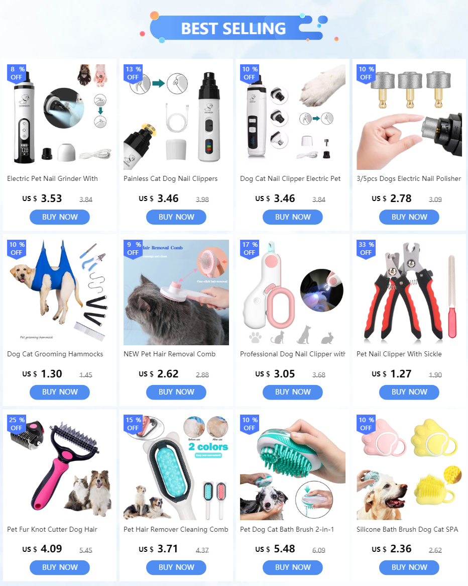 Electric Pet Nail Grinder with LED Light - USB Rechargeable