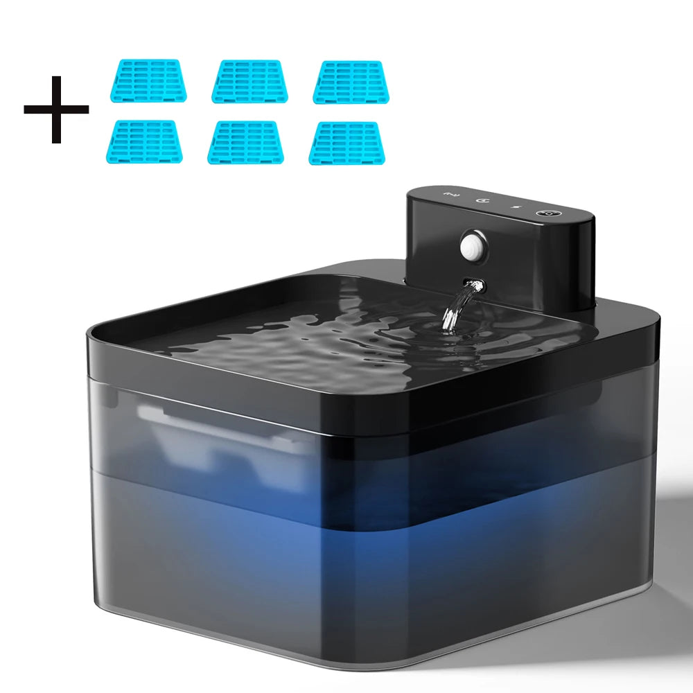Automatic Cat Water Fountain 2.2L - Wireless Pet Water Dispenser