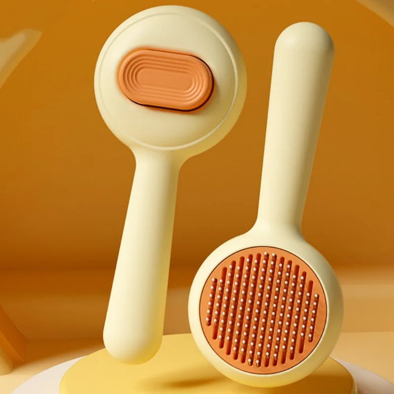 Cat Brush Self-Cleaning Pet Hair Remover - One Click Clean